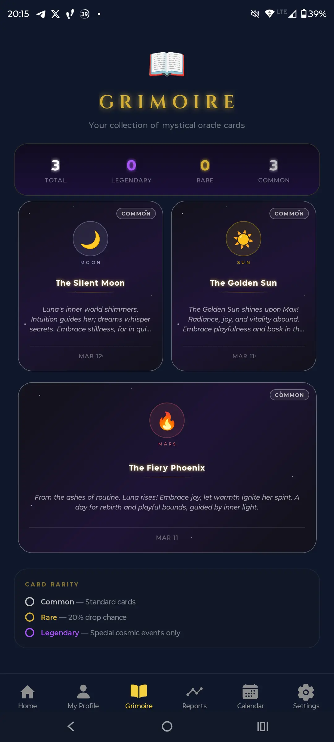 Aetris Grimoire screen